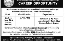 DHA Islamabad Rawalpindi Jobs